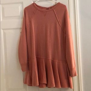 Pink Free People Sweater Tunic